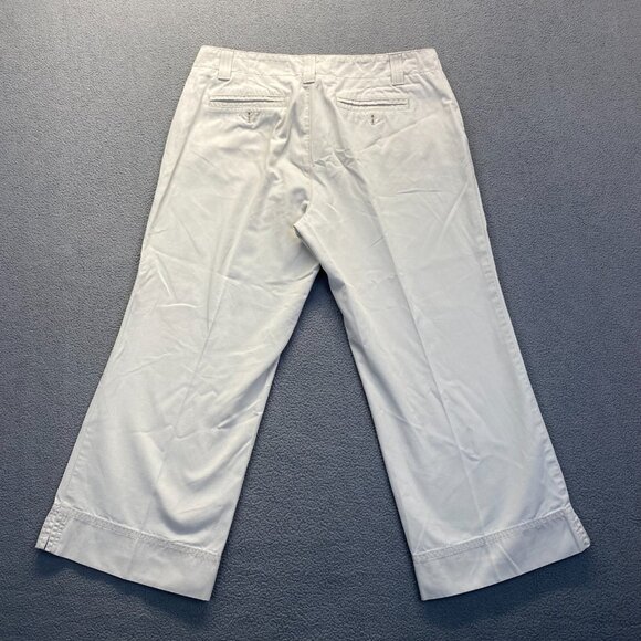 Lilly Pulitzer Women's Capri Pants Size 8 Beige Main‎ Line Fit,PocketsWide Leg - Picture 2 of 10